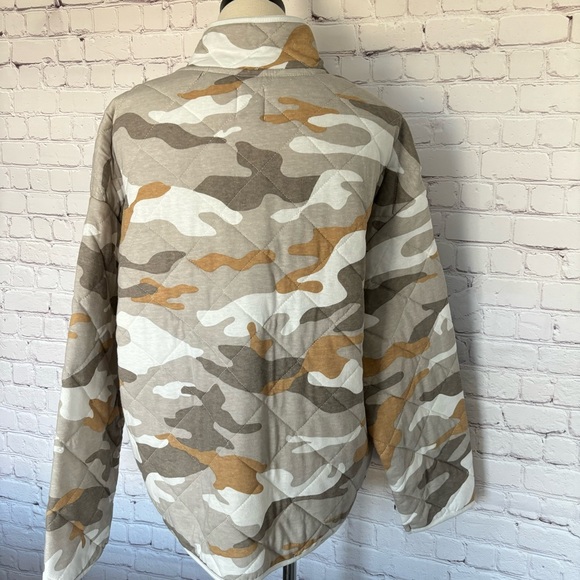KENSIE Quilted Beige Camo Chore Jacket--XL - Picture 5 of 15